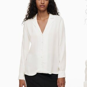Wilfred Ivory Button-Up Blouse
